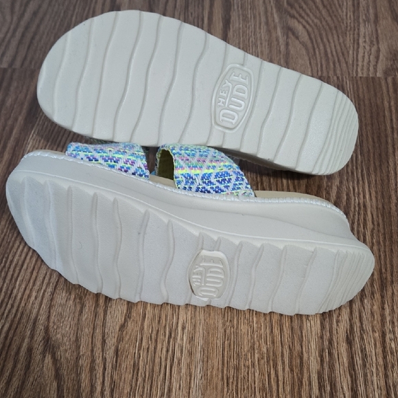 Hey Dude Blue Multi Patterned Textile - Picture 4 of 8